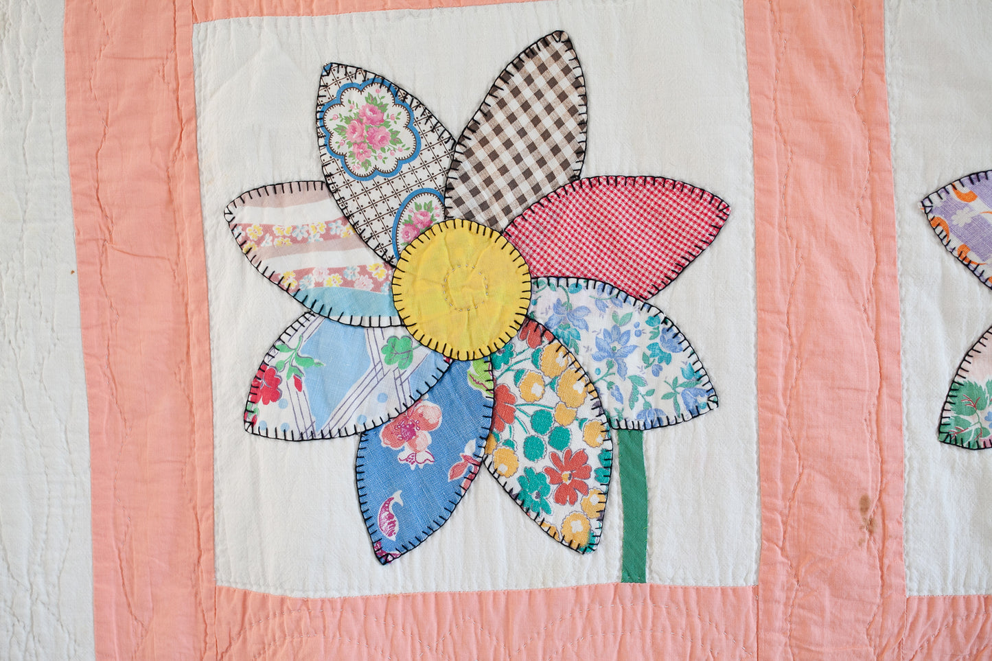 Vintage Quilt- Flower Quilt