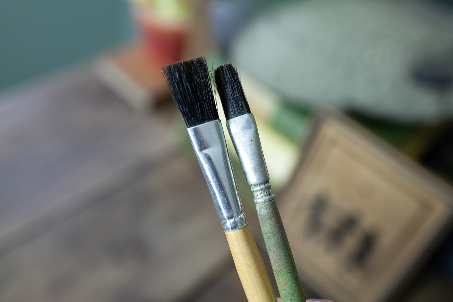 Vintage Paintbrush- Grumbacher Two Paint brushes