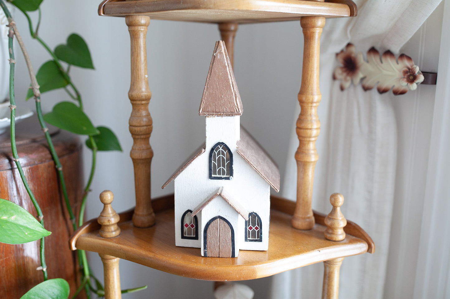 Vintage House - Wooden handmade House -Church