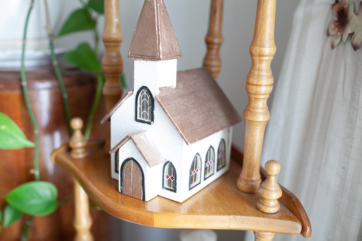 Vintage House - Wooden handmade House -Church
