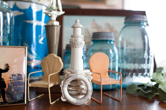 Nautical Decor - Napkin Rings- Lighthouse