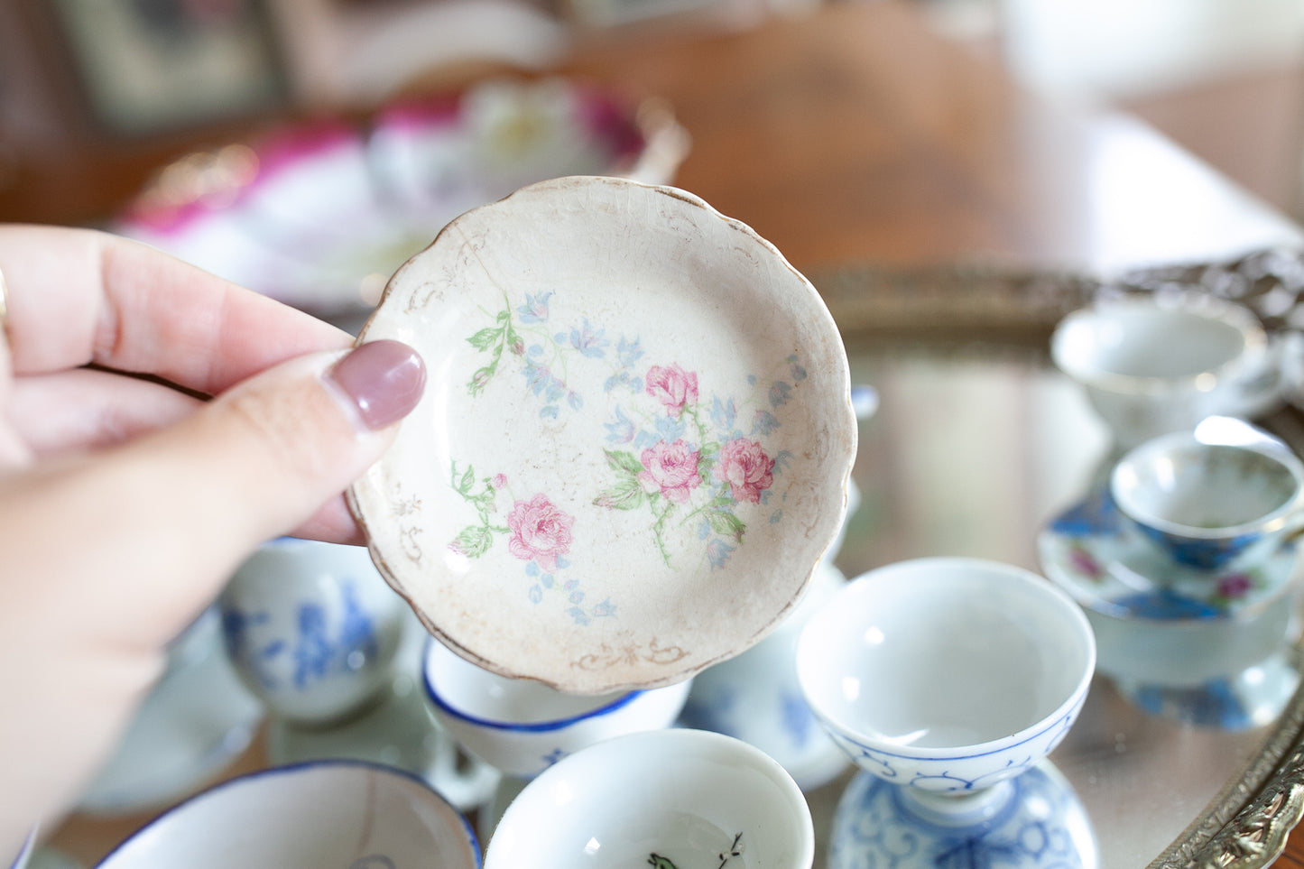 Vintage Tea Set- Toy Tea Set -Porcelain tea set - vintage china