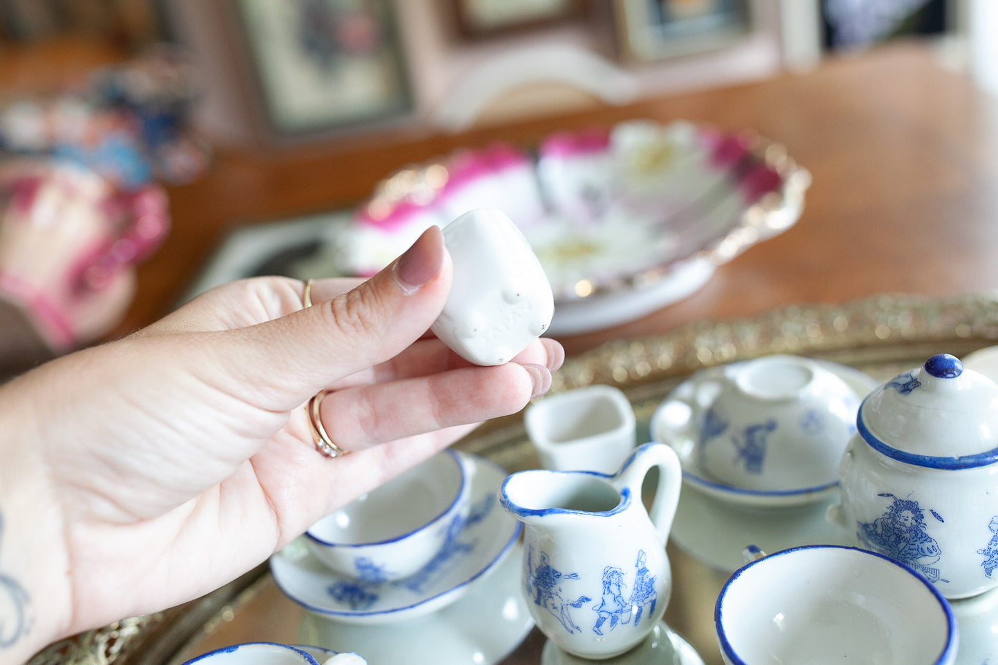 Vintage Tea Set- Toy Tea Set -Porcelain tea set - vintage china