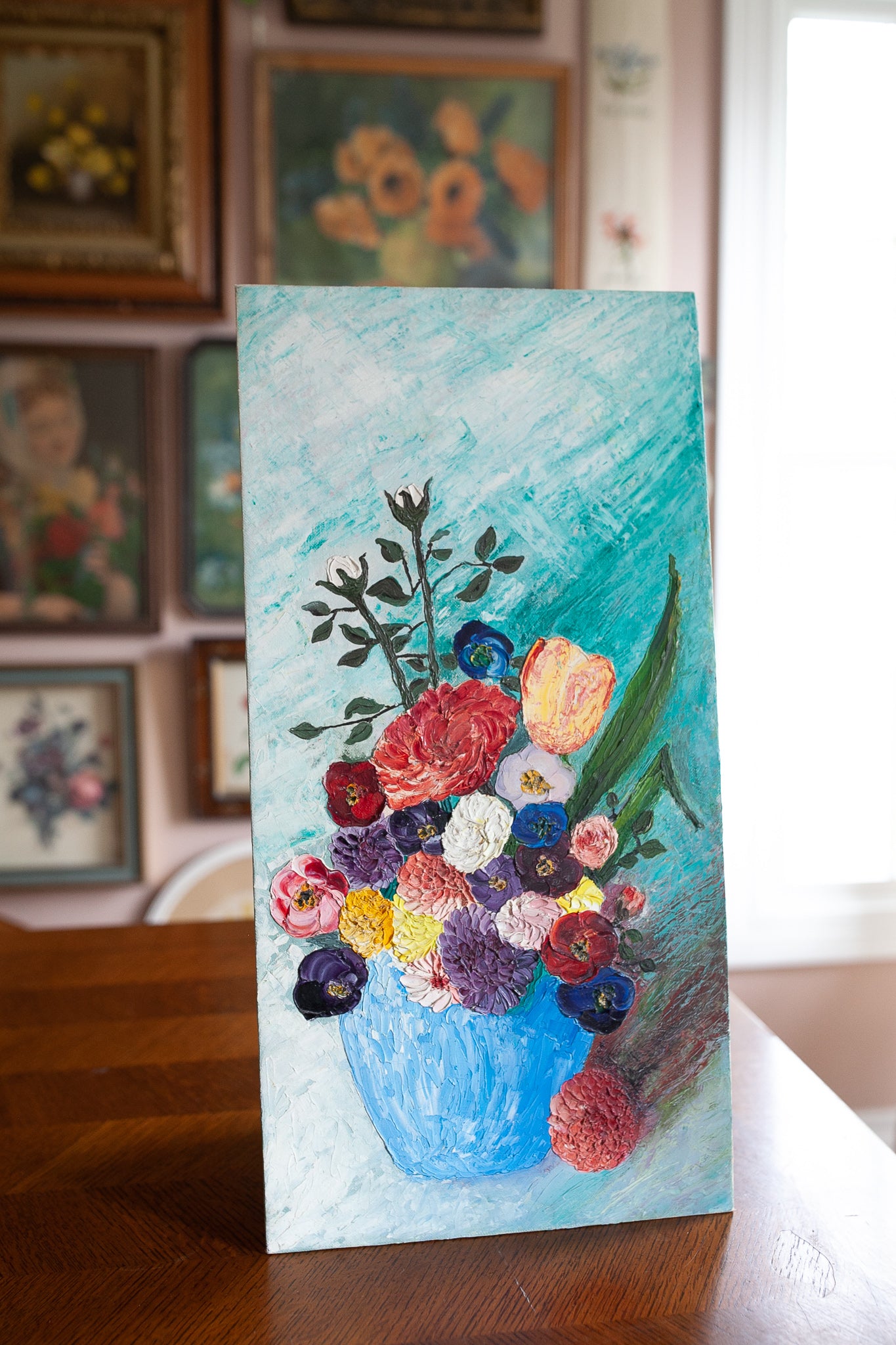 Vintage Floral Painting - Floral- Flower Painting