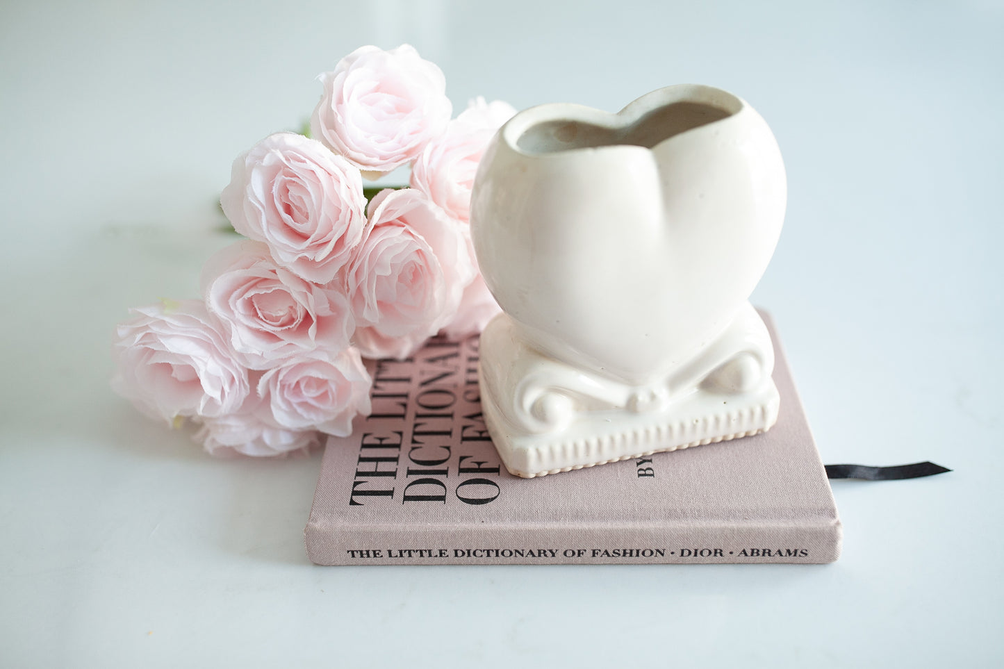 Vintage Heart Vase - Heart- Valentine -Vintage Valentine Decor
