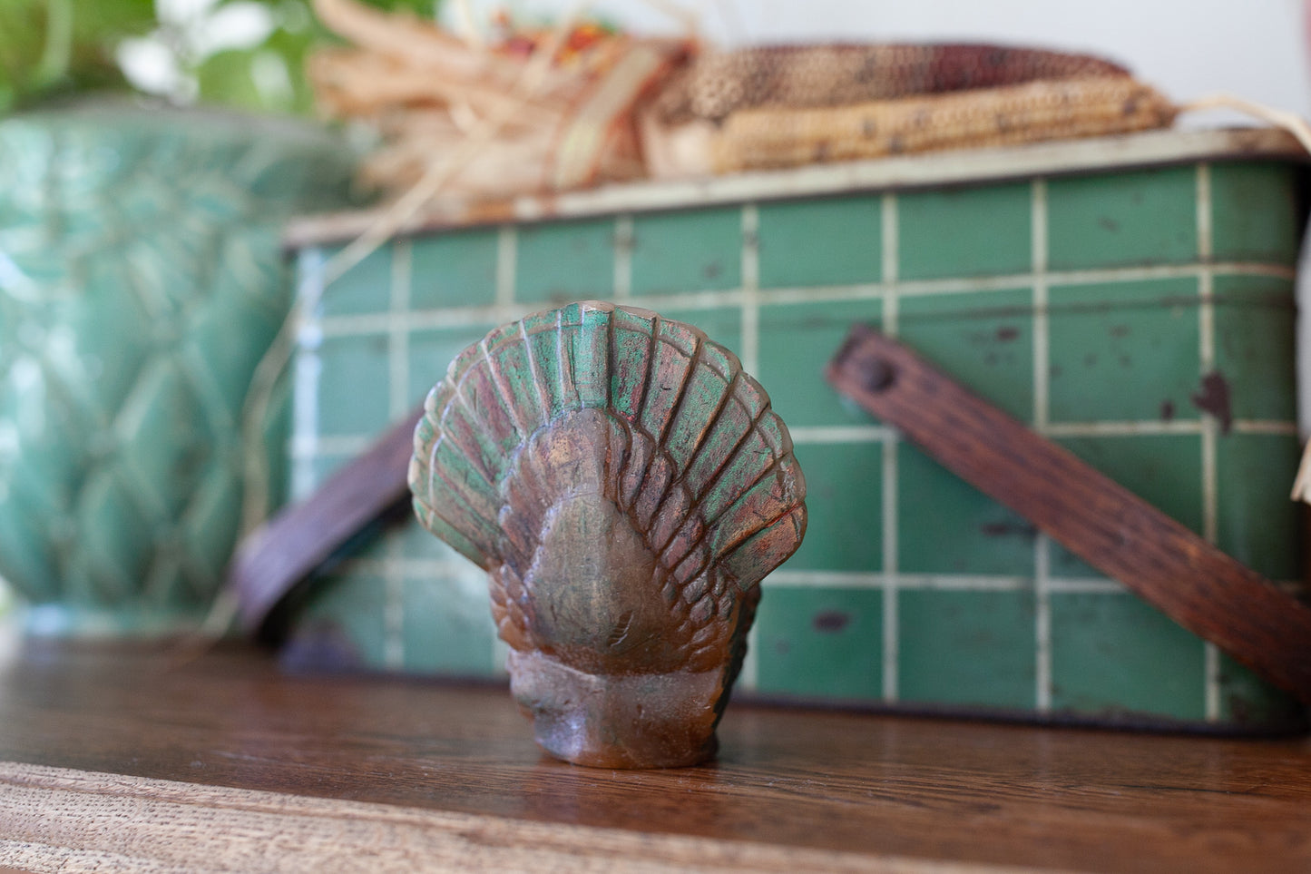 Turkey- Turkey Candle - Thanksgiving Decor