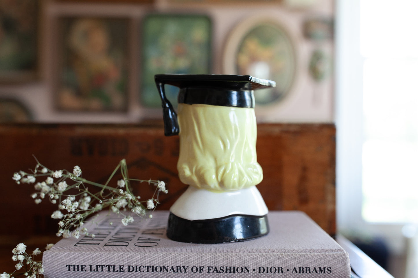 Vintage Lady Head Vase - Graduate - Graduation Gift