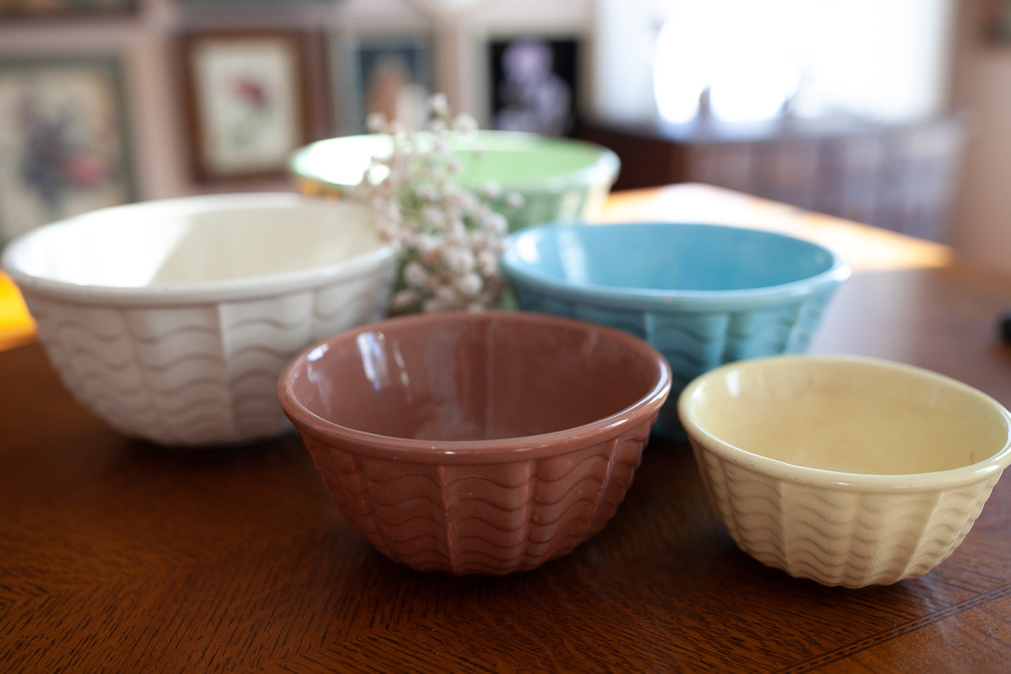 Vintage Nesting Bowls - Vintage RRP Co Robinson Ransbottom Pottery Roseville OH Mixing Bowl