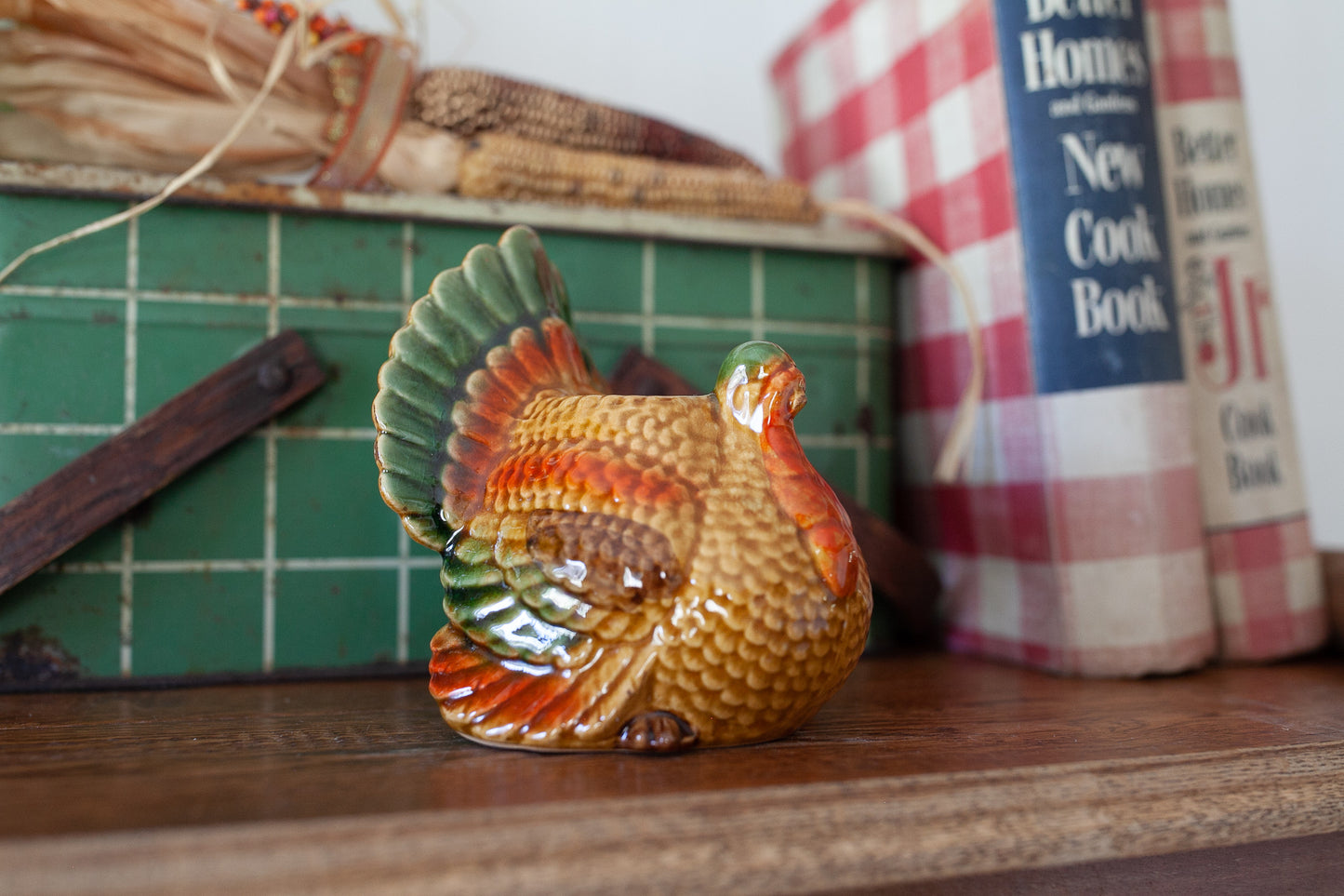 Vintage Turkey- Turkey Candle Holder- Thanksgiving