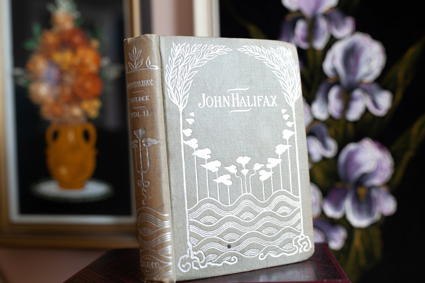 John Halifax , Gentleman -Antique Book- Small Book- Silver