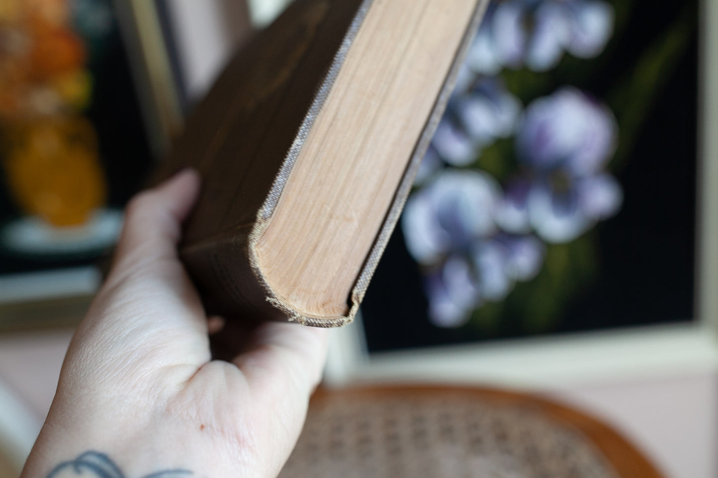 Antique Book- Brown Spine Book- Poetry Book- 1888 Antique 19th century Whittier poetry book Houghton Mifflin edition