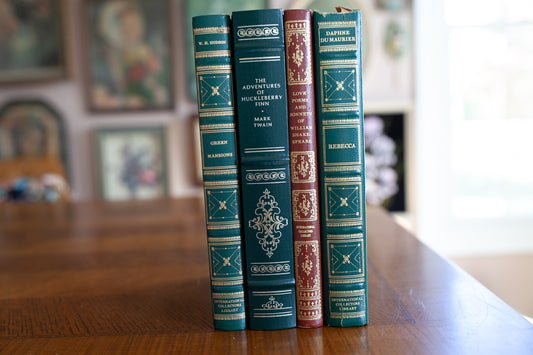 Set of 4 Books- Red and Green Books- Vintage Books