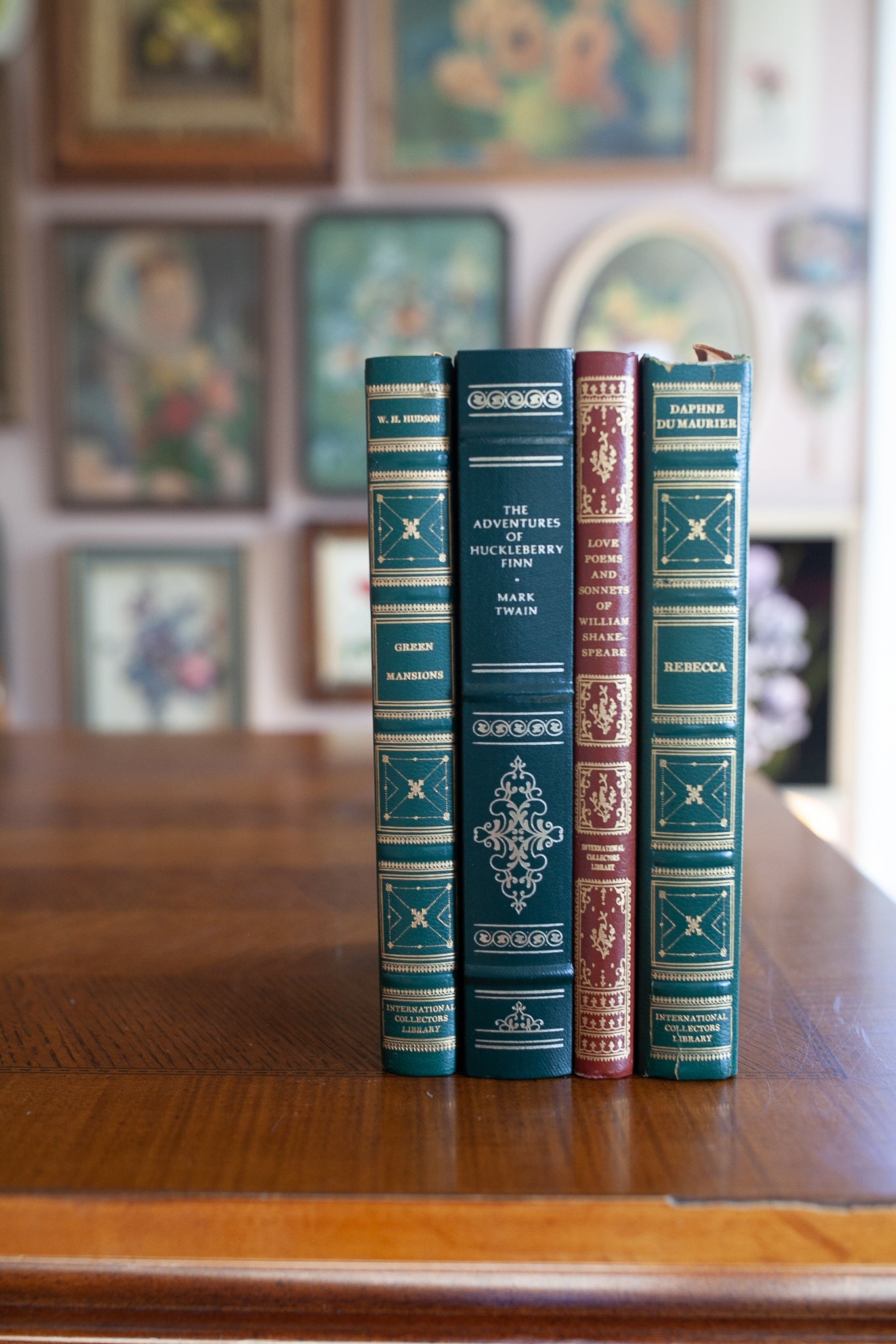 Set of 4 Books- Red and Green Books- Vintage Books