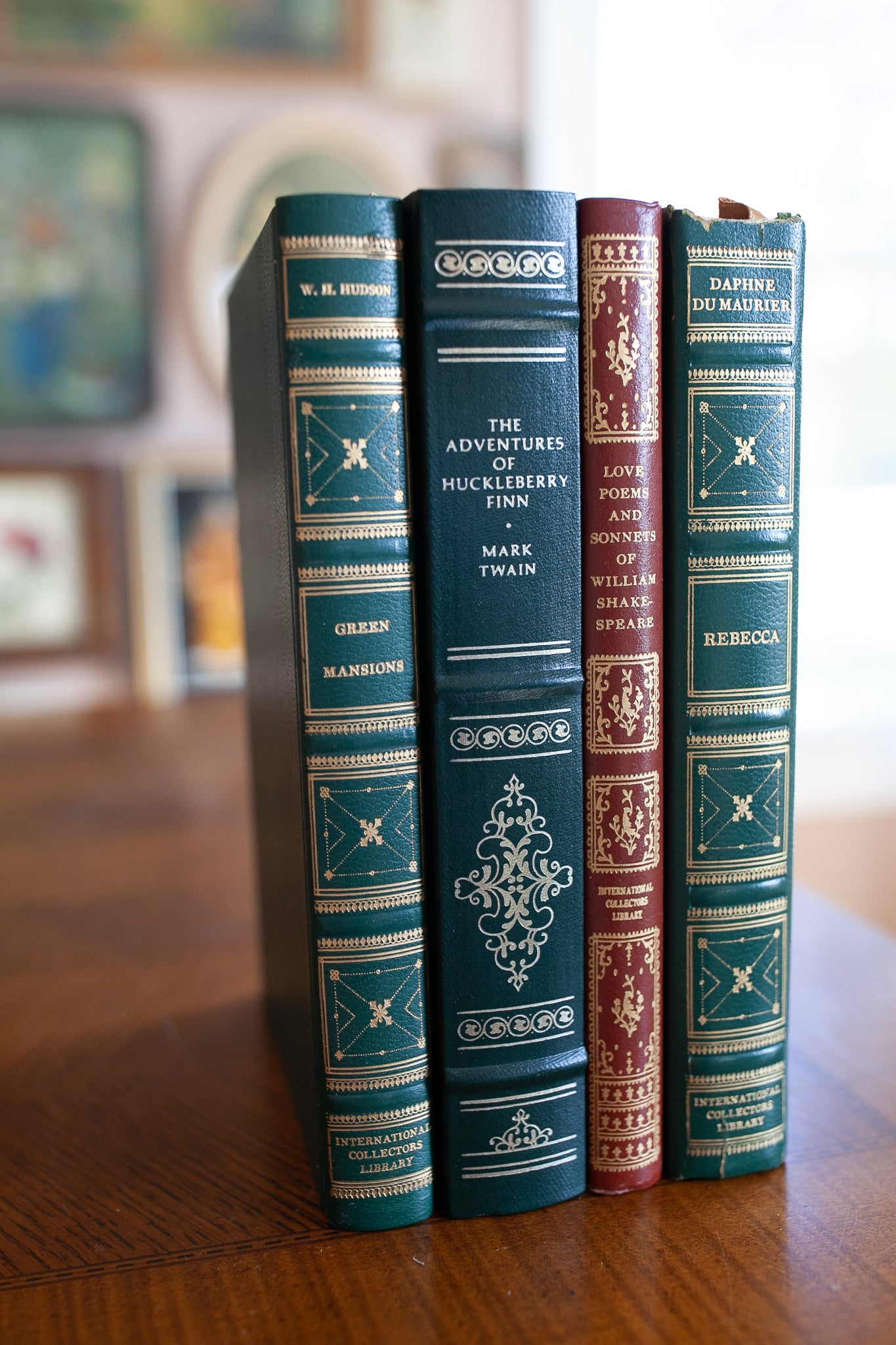 Set of 4 Books- Red and Green Books- Vintage Books