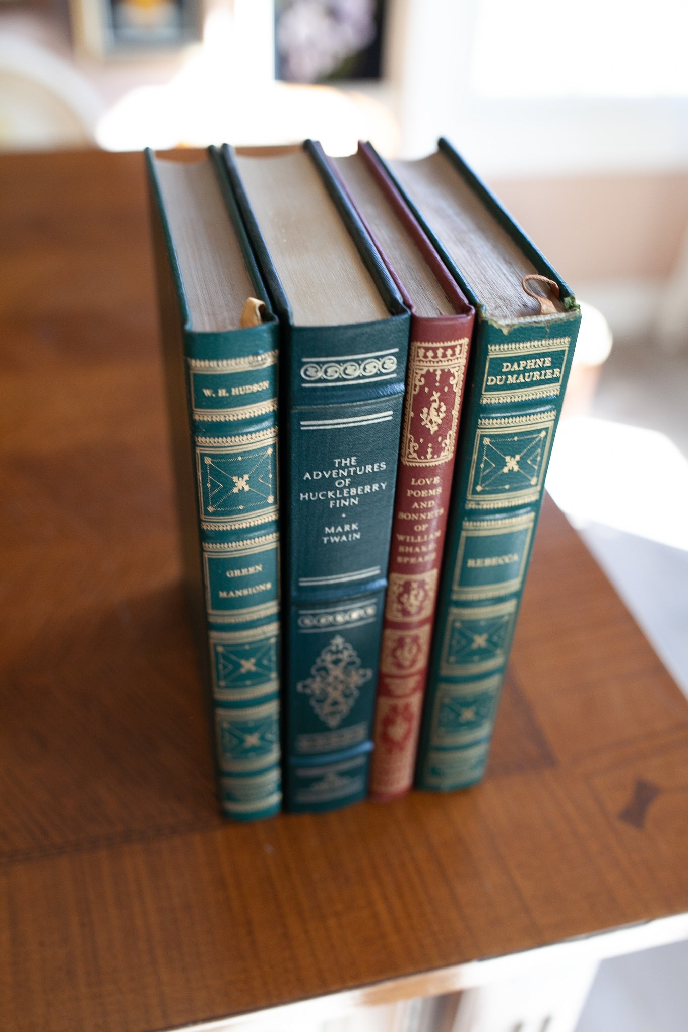 Set of 4 Books- Red and Green Books- Vintage Books