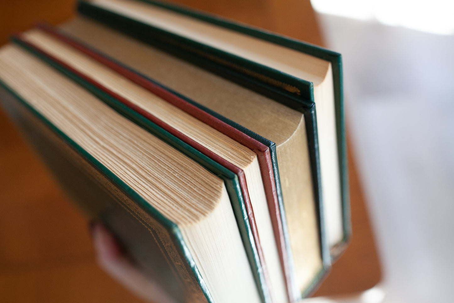 Set of 4 Books- Red and Green Books- Vintage Books