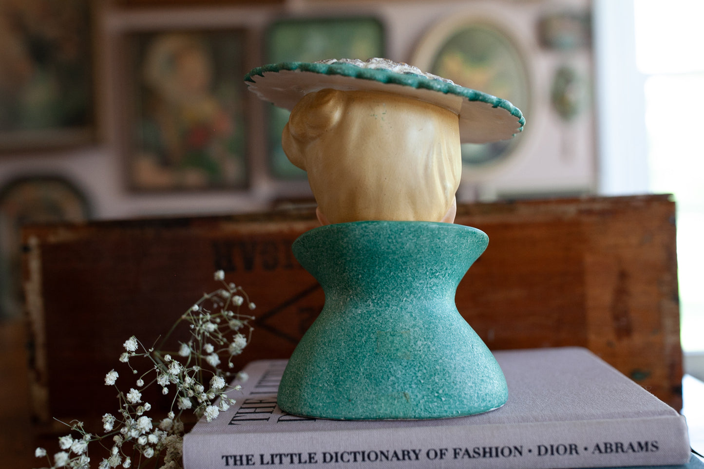Vintage Lady Head Vase - Napco