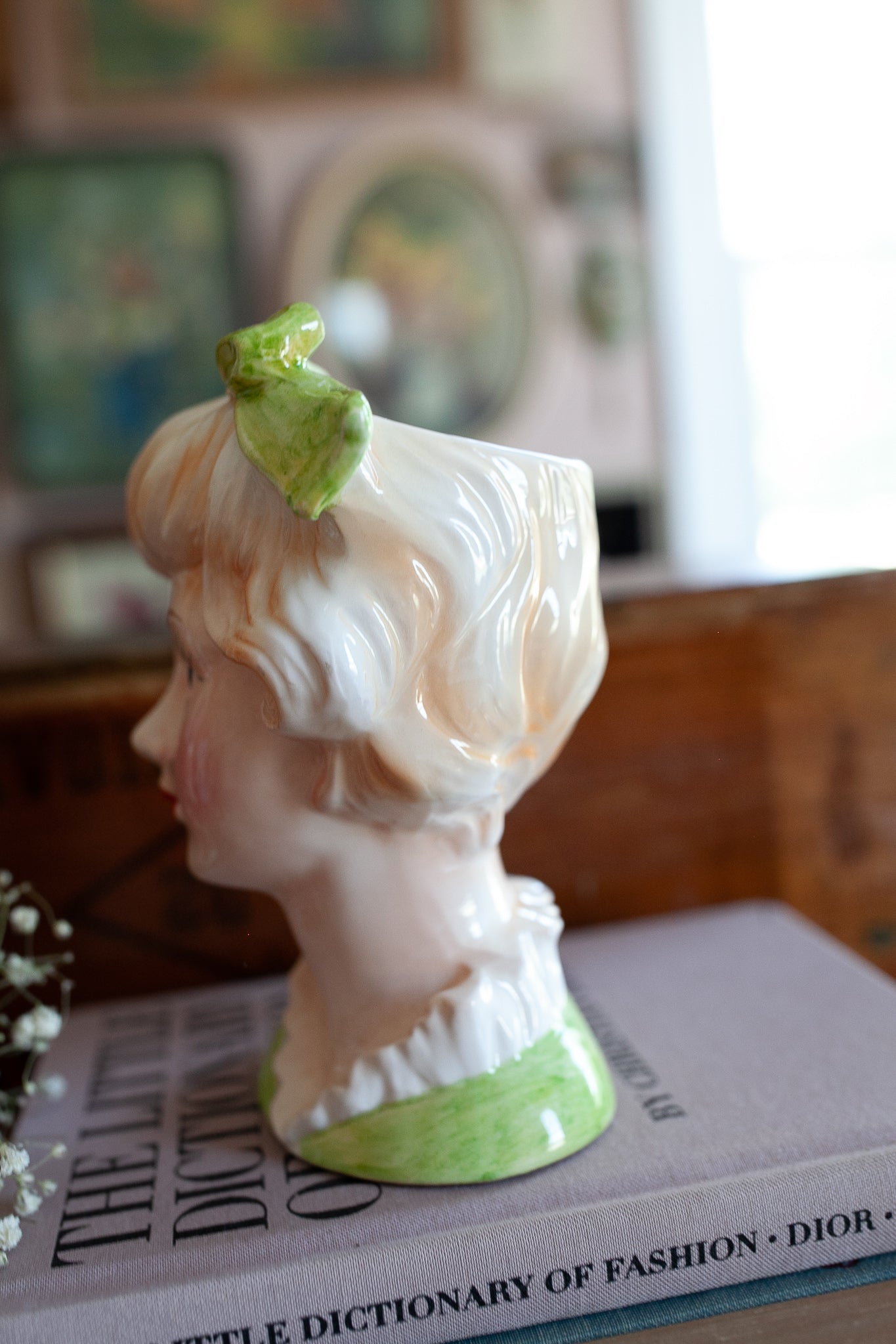 Vintage Lady Head Vase - Caffco