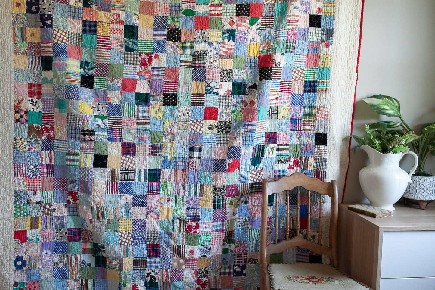 Vintage Quilt - Patchwork Quilt - Scrap Quilt
