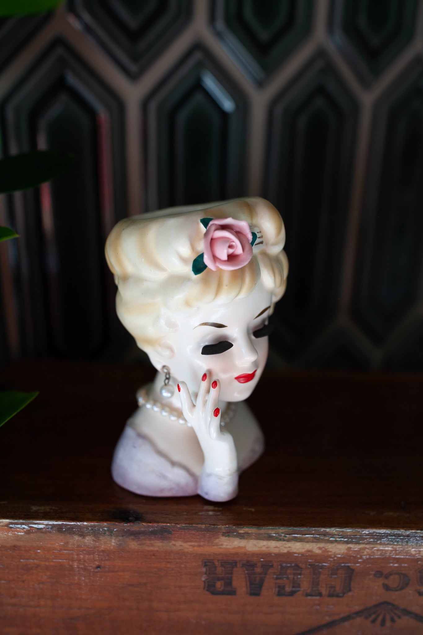 Vintage Head Vase - Lady Head Vase