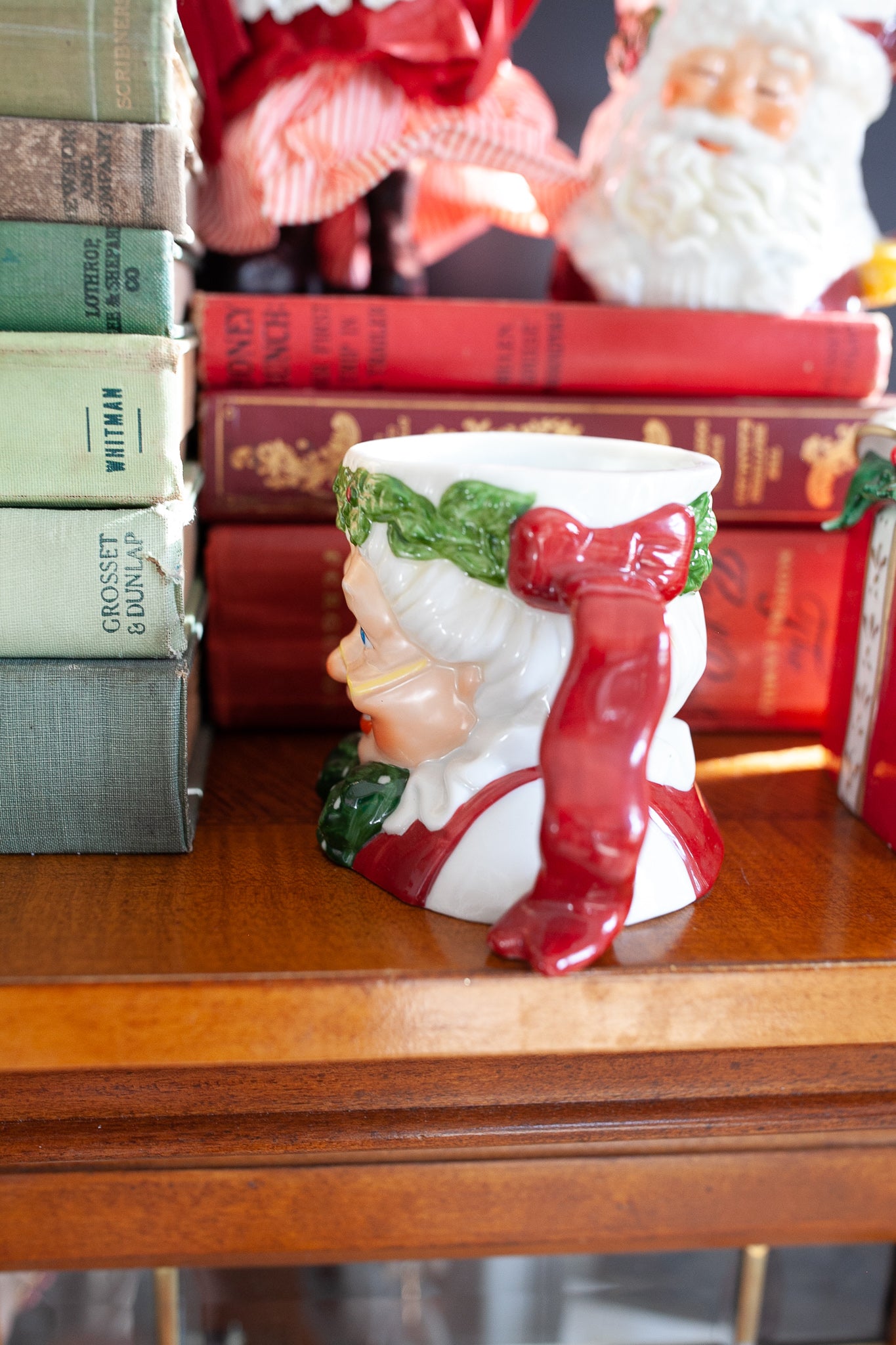 Mrs Claus Mug- Santa Mug- Vintage Christmas