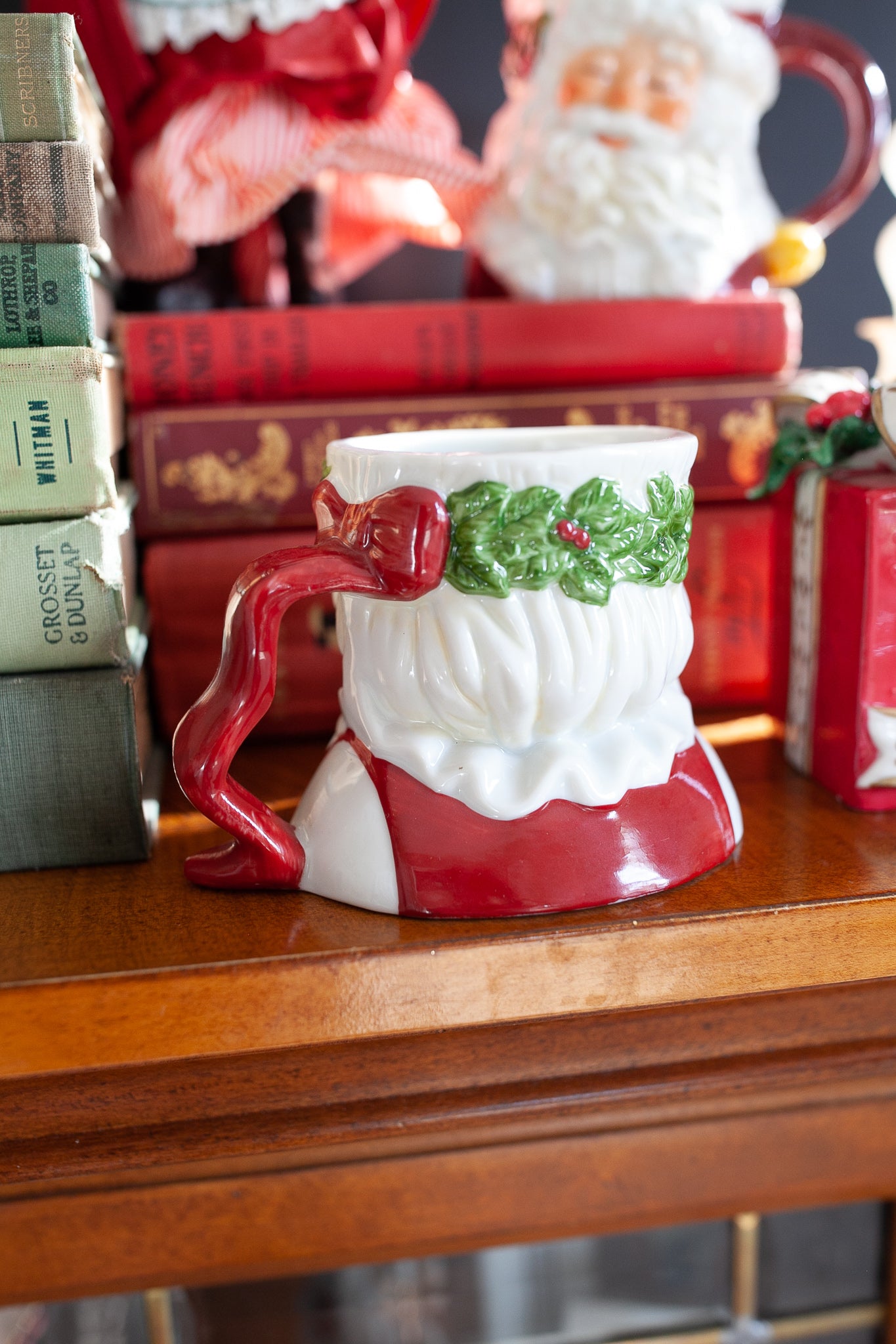 Mrs Claus Mug- Santa Mug- Vintage Christmas