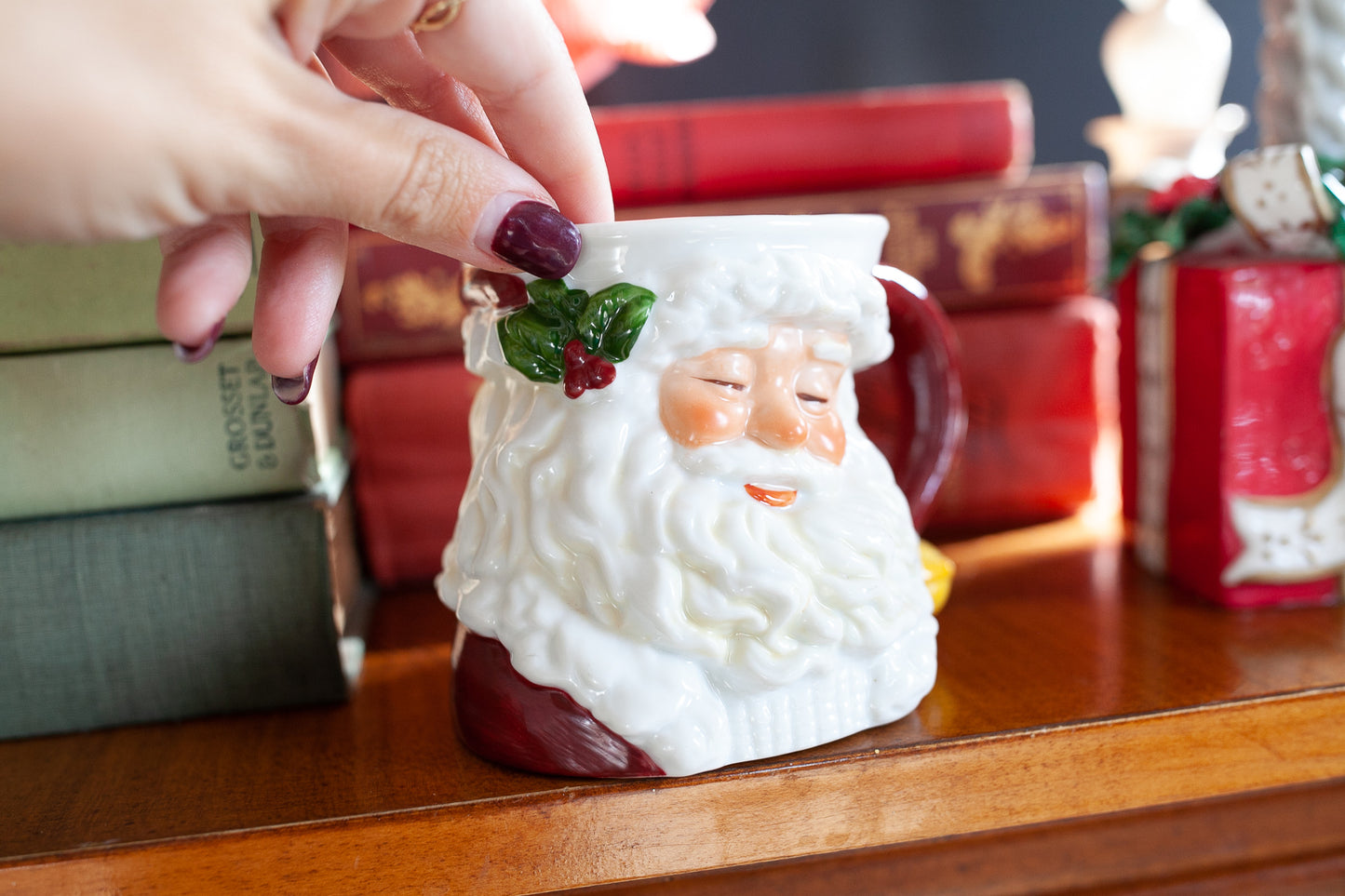 Santa Claus Mug- Santa Mug- Vintage Christmas