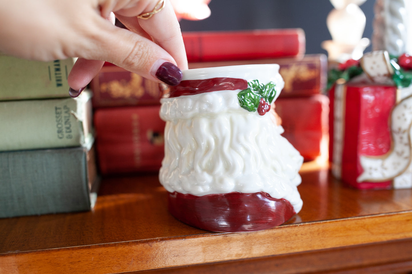 Santa Claus Mug- Santa Mug- Vintage Christmas