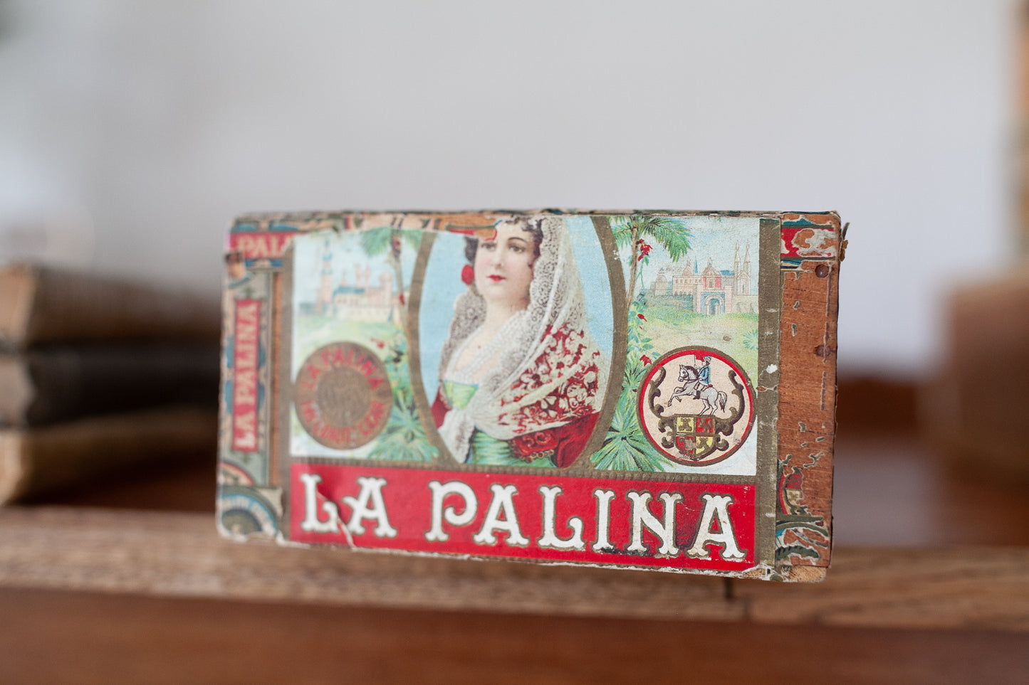 La Palina Magnolias Congress Cigar CO Philadelphia -Vintage Cigar Box