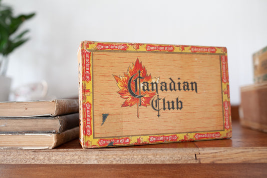 Vintage Cigar Box- Canadian Club Cigar Box