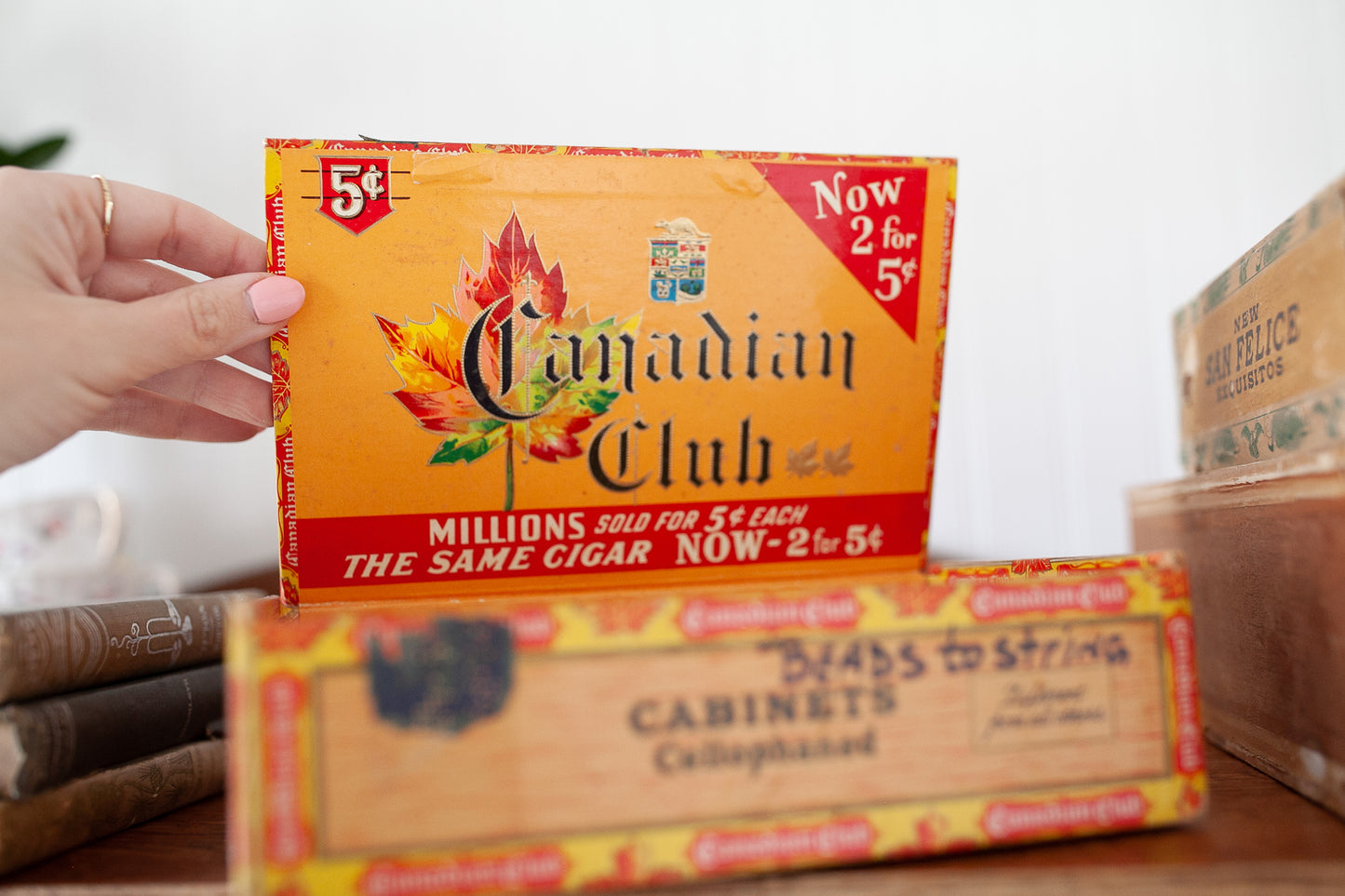 Vintage Cigar Box- Canadian Club Cigar Box