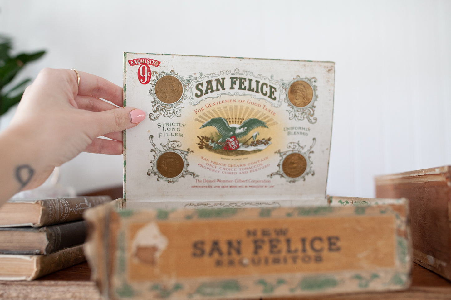 Vintage Cigar Box- San Felice Detroit Michigan