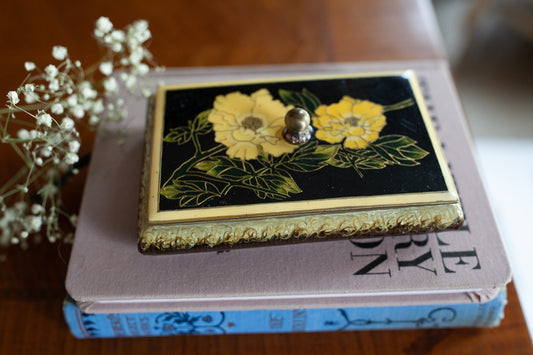 Vintage Trinket Box- Floral