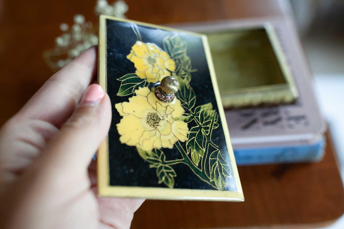 Vintage Trinket Box- Floral