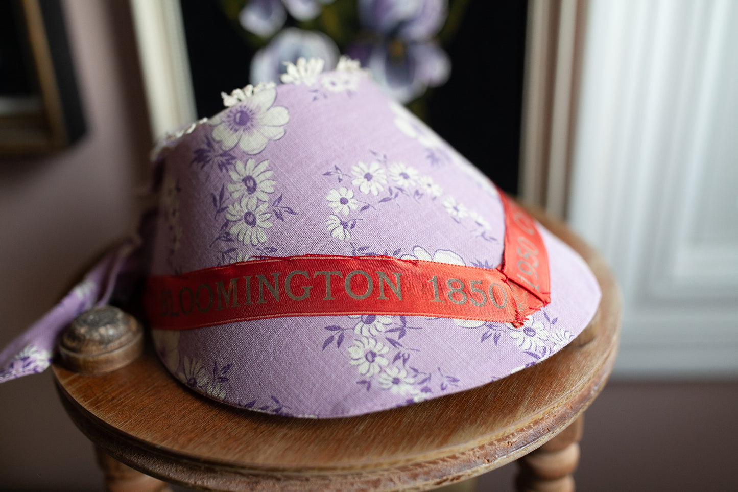 Vintage Bonnet- Purple Bonnet- Purple Hat -Centennial