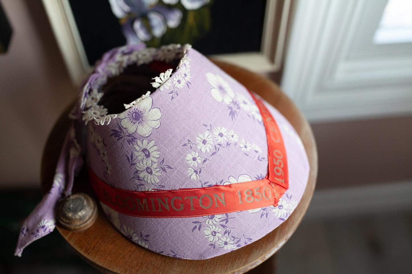 Vintage Bonnet- Purple Bonnet- Purple Hat -Centennial