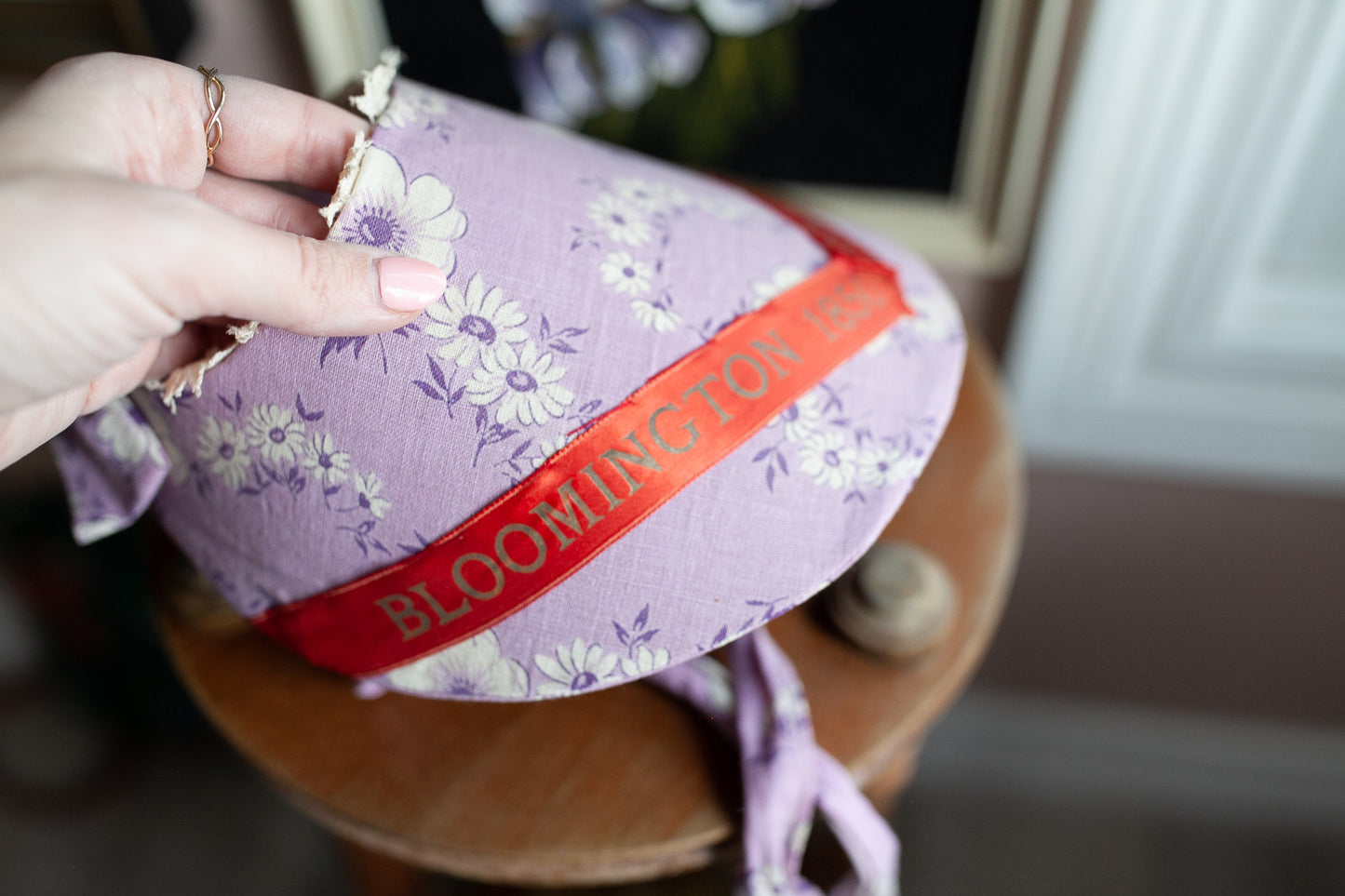 Vintage Bonnet- Purple Bonnet- Purple Hat -Centennial