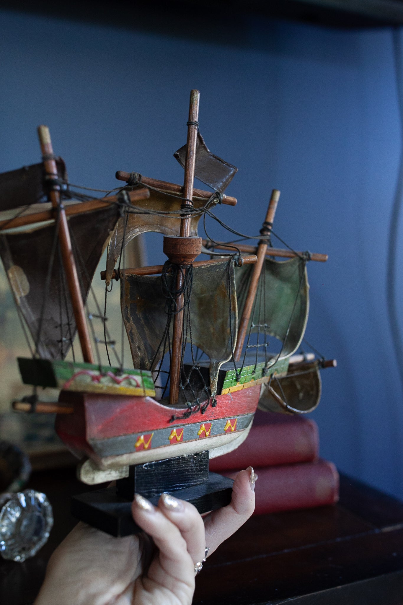 Santa Maria Ship - Wooden Ship - Vintage Nautical Ship