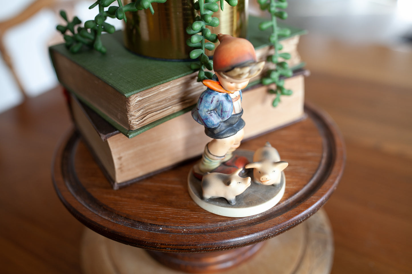 Vintage Hummel -"Farm Boy" Goebel Hummel Figurine #66 - Little Boy With Piglets