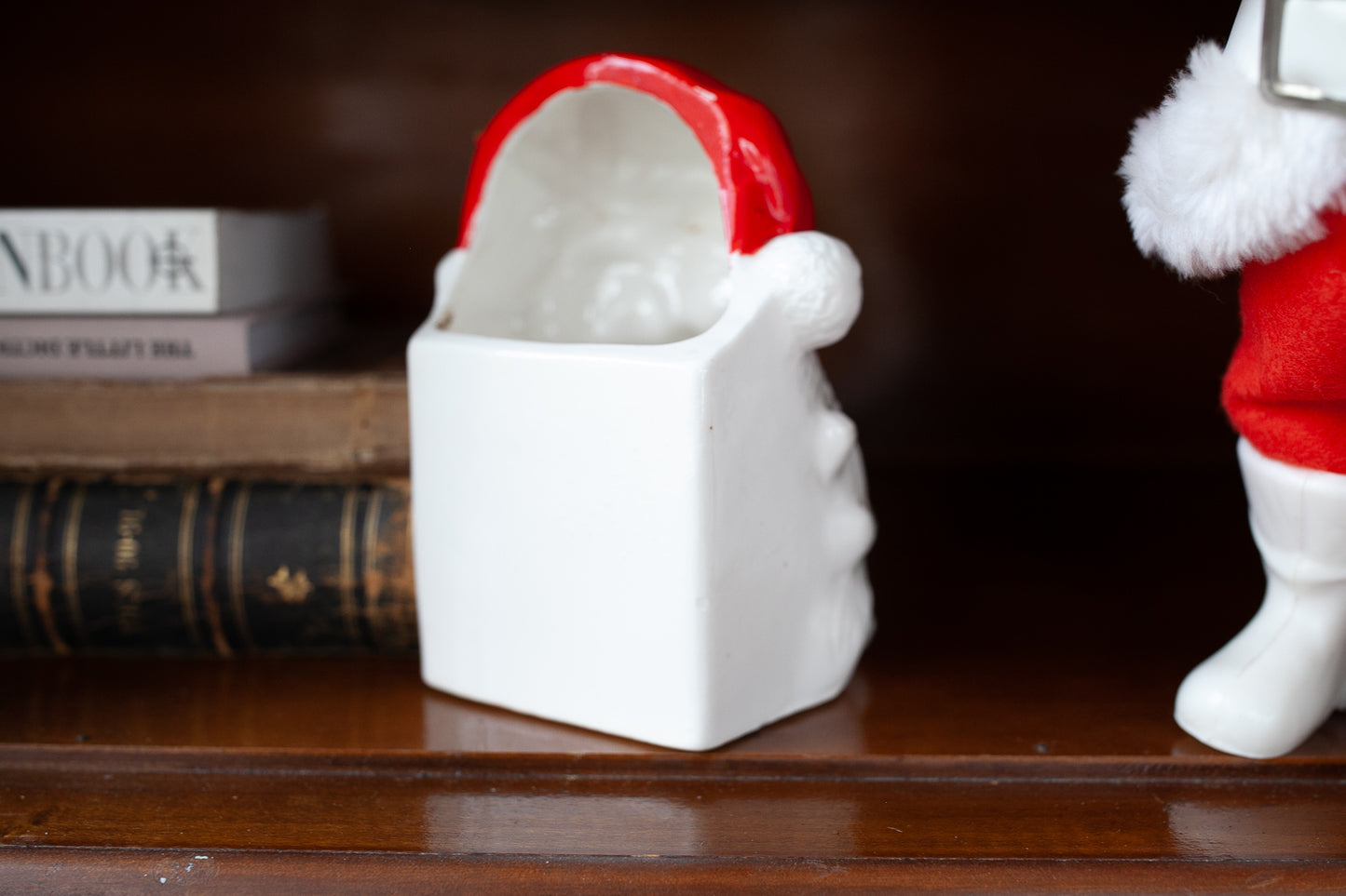 Santa Head Vase- Vintage Santa Head- Vintage Christmas