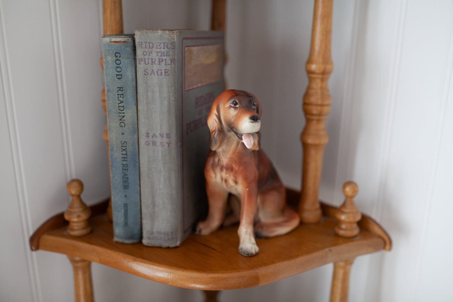 Vintage Dog Statue- Vintage Lipper & Mann Creations Japan Brown Irish Setter Dog Figurine