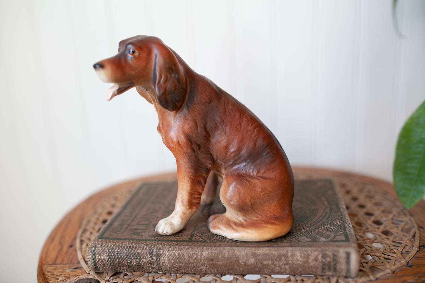Vintage Dog Statue- Vintage Lipper & Mann Creations Japan Brown Irish Setter Dog Figurine
