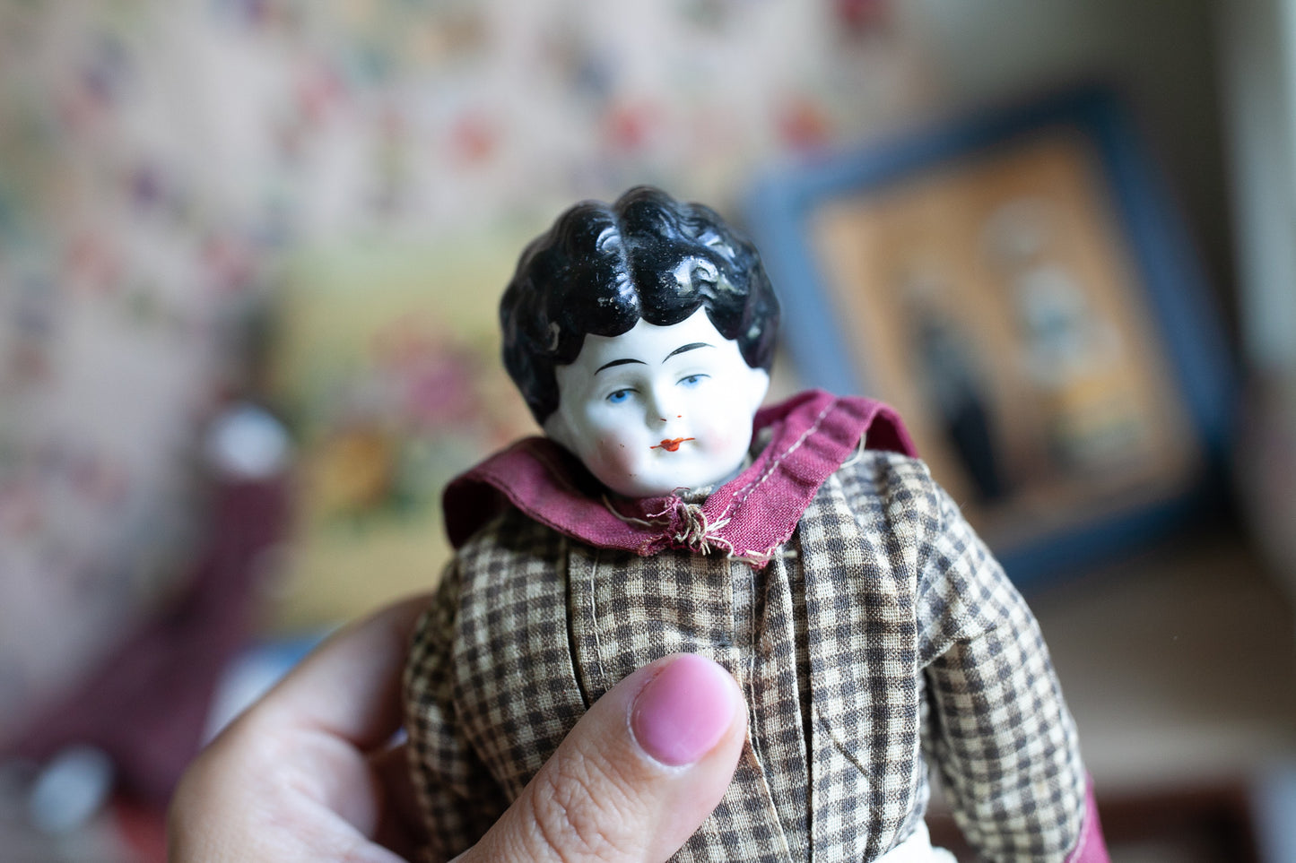 Antique Porcelain Head Doll