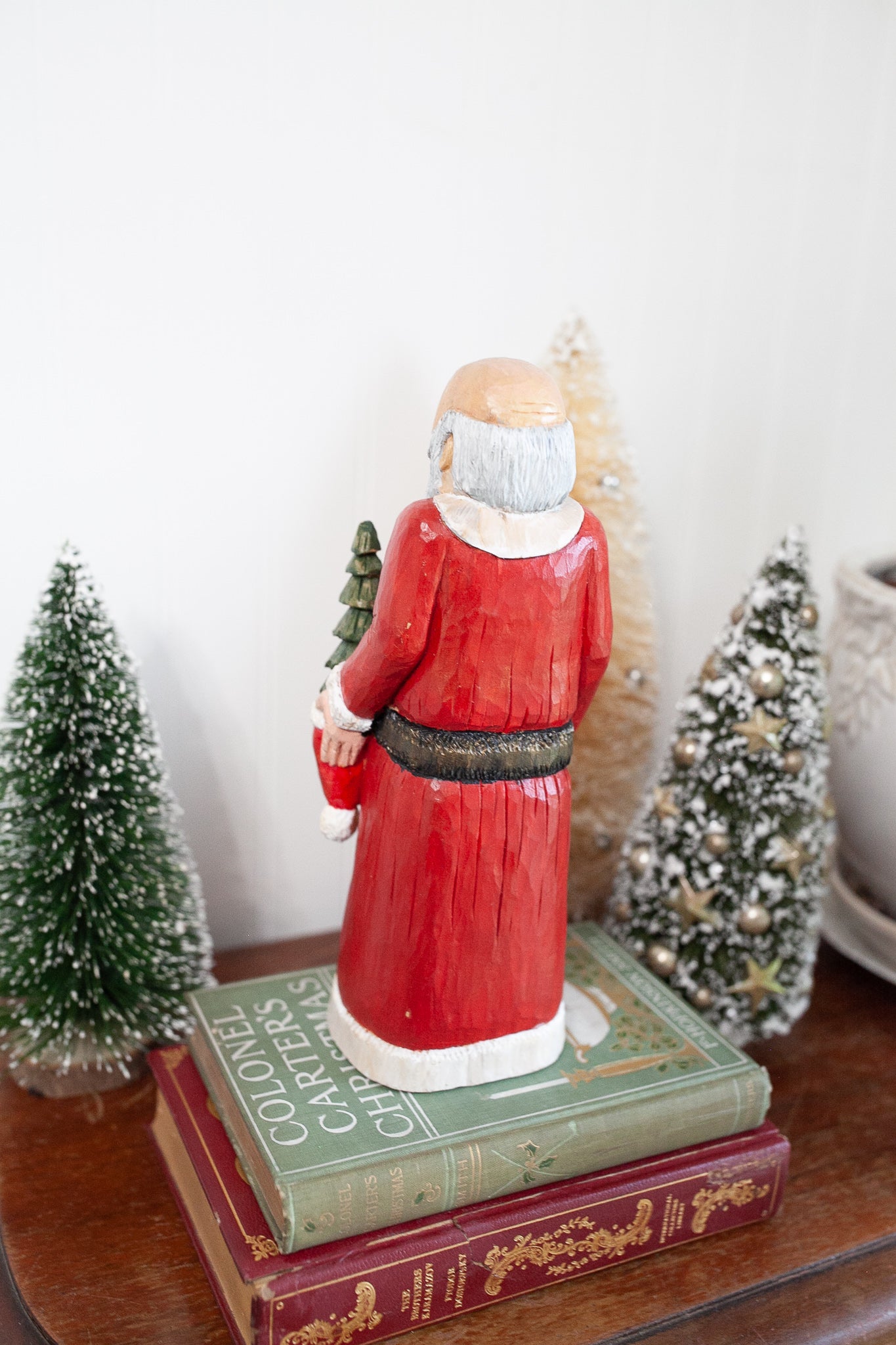 Santa- Vintage Santa - wooden Santa