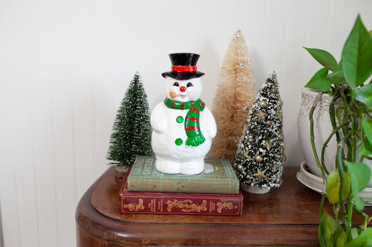 Vintage Snowman- Frosty the Snowman Bank