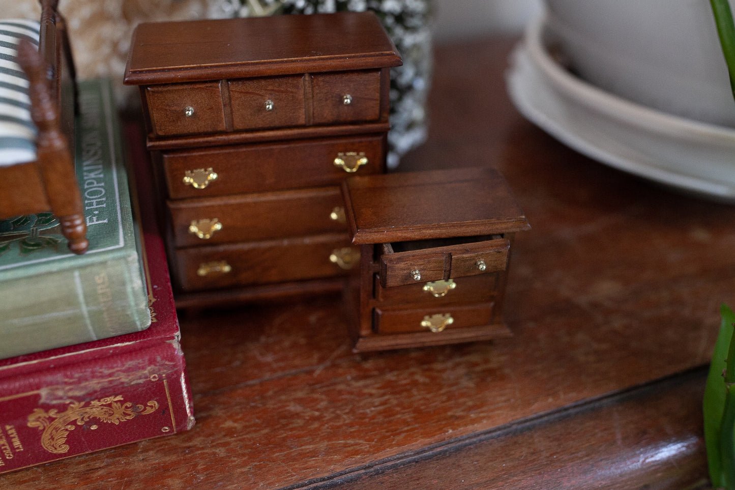 Vintage Doll Furniture- Bedroom Doll House Furniture