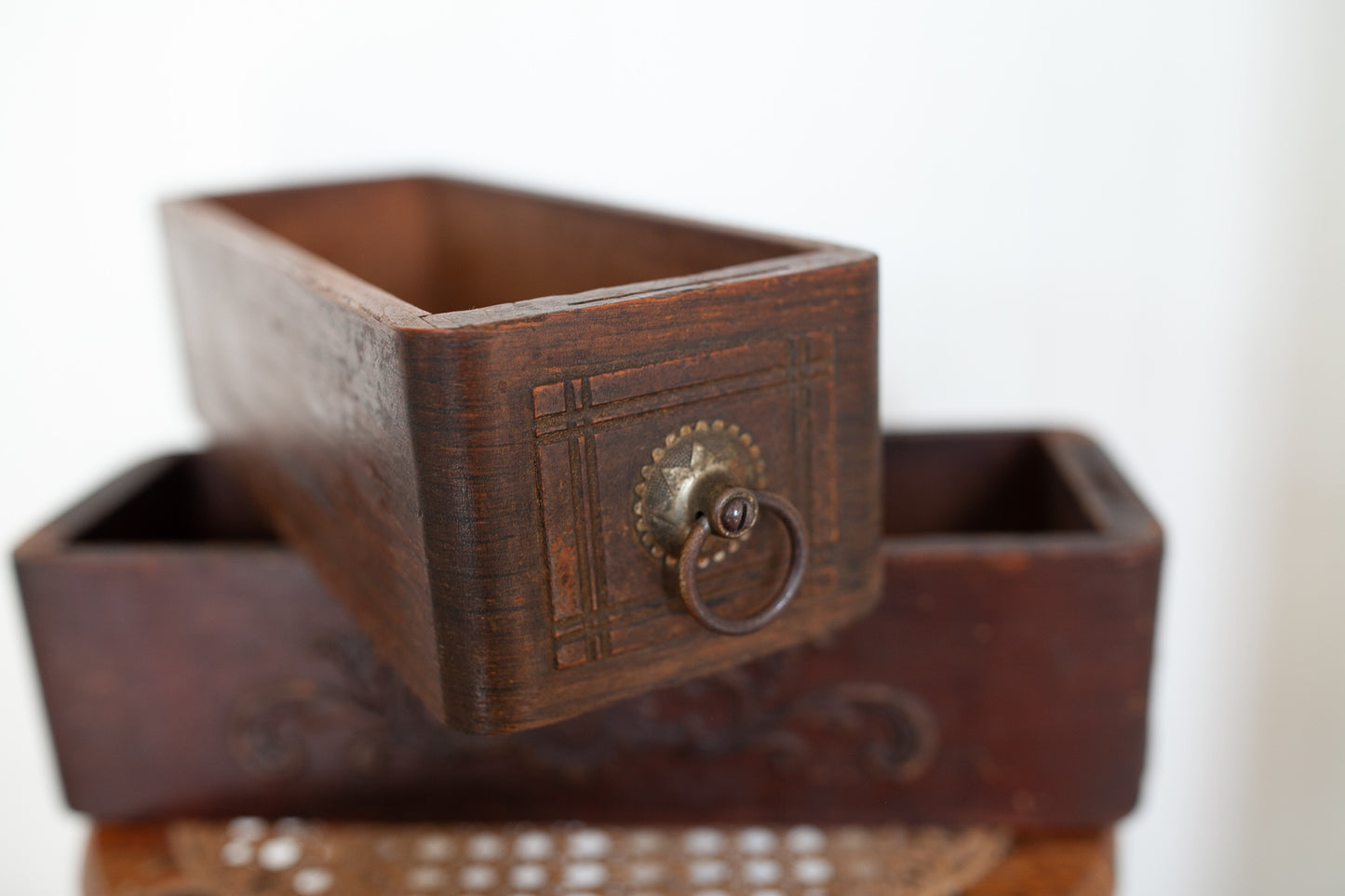 Antique Sewing Drawer- Wooden Drawer