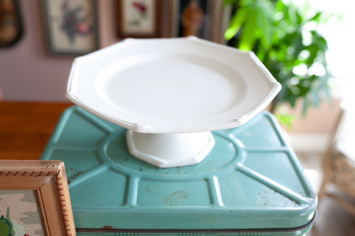 White Porcelain Cake Stand - Made in Italy