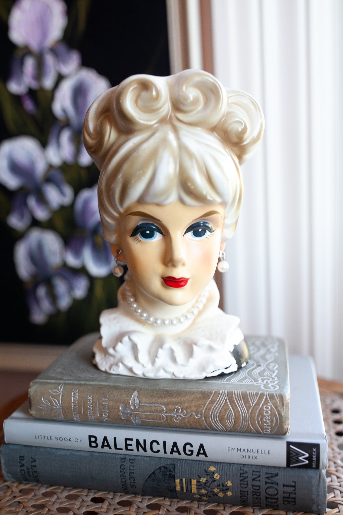 Vintage Lady Head Vase Rubens