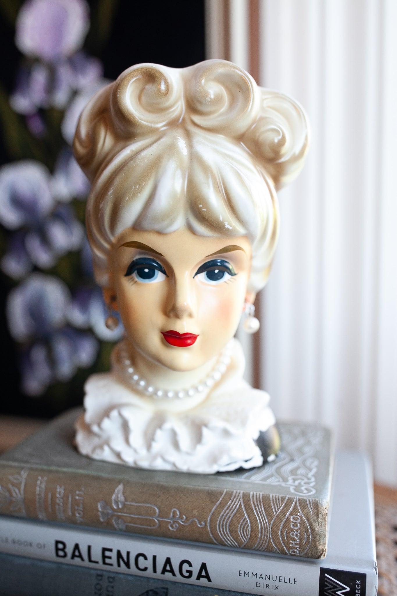 Vintage Lady Head Vase Rubens